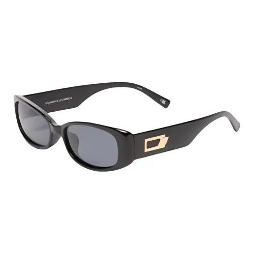 Le Specs Not Included BPA Plastic Material Rectangular Sunglasses Women's Black
