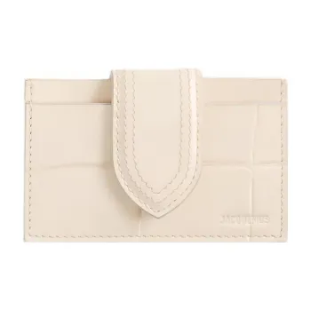 Jacquemus Cow Leather Card Holder Card Holder Kids' Light Ivory