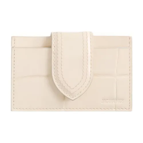 Jacquemus Cow Leather Card Holder Card Holder Kids' Light Ivory