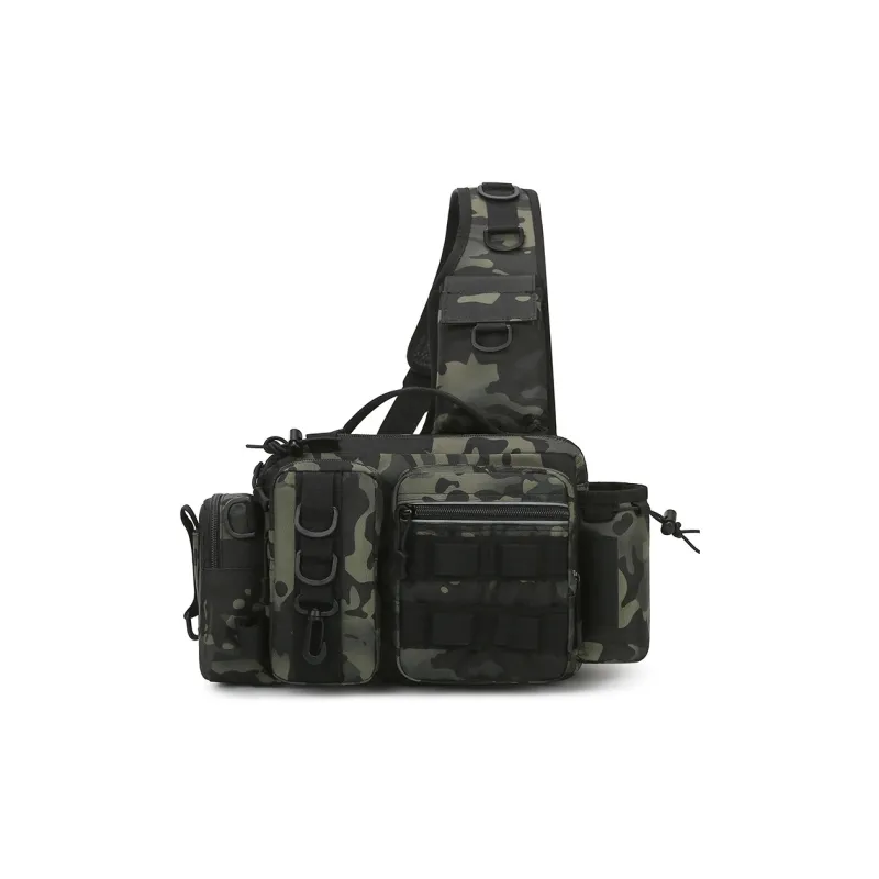 AUNG Polyester Sling Bag Regular Men's Land Camouflage/Camouflage Black/Coyote Brown/Black-1