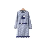 Leaf Bunny Robe Blue