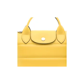 LONGCHAMP Le Pliage Xtra Lambskin Shoulder Bag Crossbody Bag Handbag Extra Small Women's Yellow