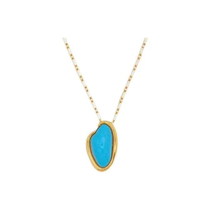 Oscar De La Renta Resin O Pendant Necklace-2