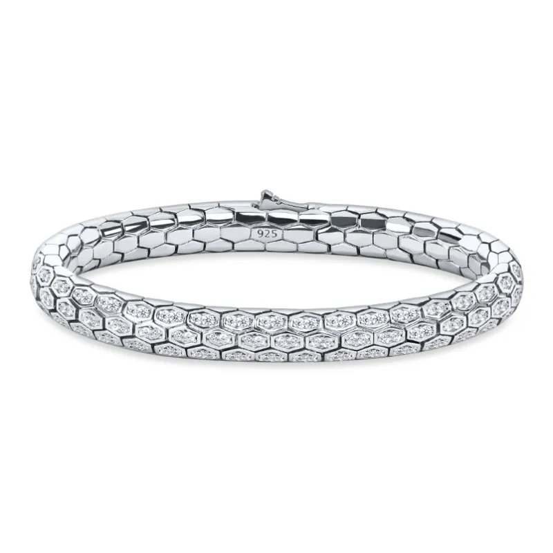 LUCKYMOJO S925 Silver Bracelets Unisex-8