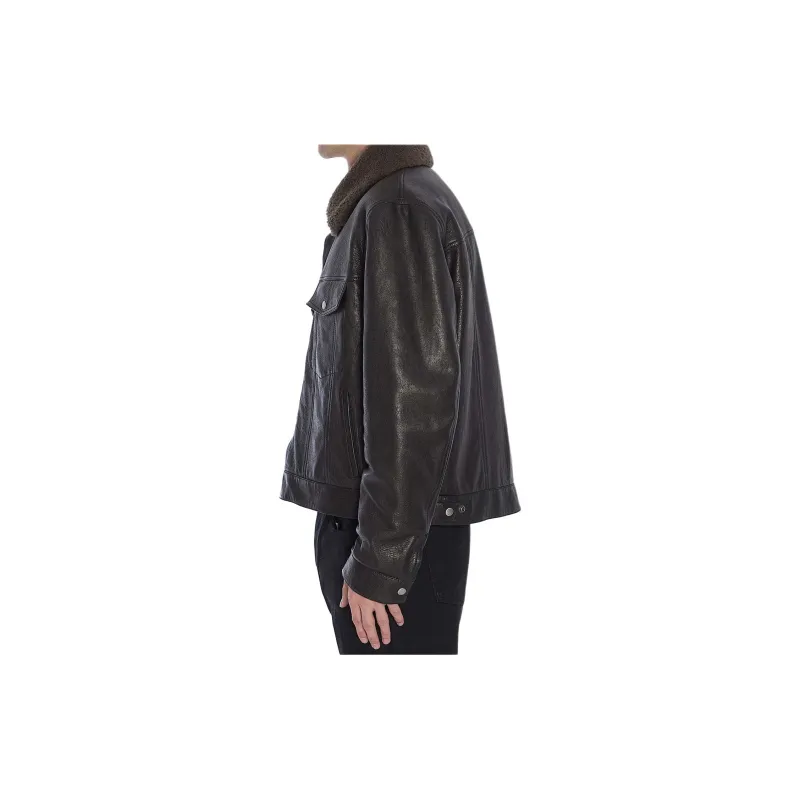 SAINT LAURENT Buttoned Long-Sleeved Short Jacket-6