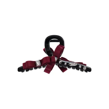 ROYALSASA Polyester Faux Crystal Acrylic Sole Hair Claw Clip Women's