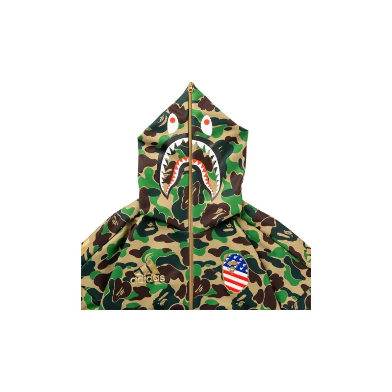 A BATHING APE X Adidas SB Shark Hoodie-2