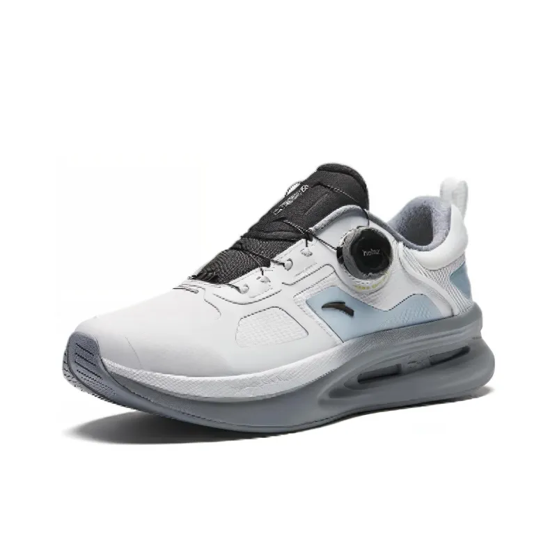 Anta Cushioning Wear-Resistant Low-Top Training Shoes Men's Gray Blue-1