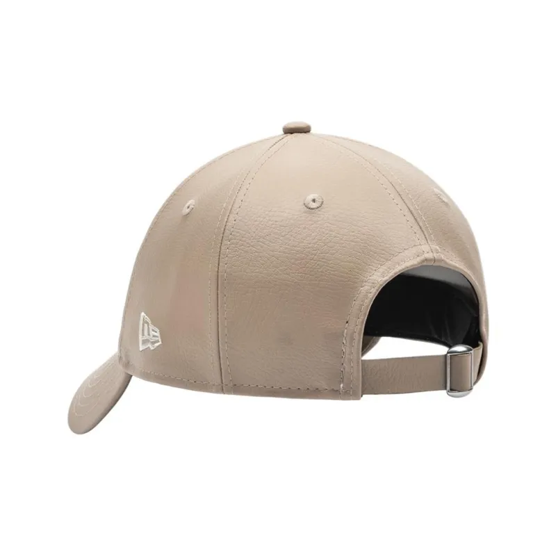 New Era Polyvinyl Chloride, Synthetic Leather Baseball Caps Unisex Beige-3
