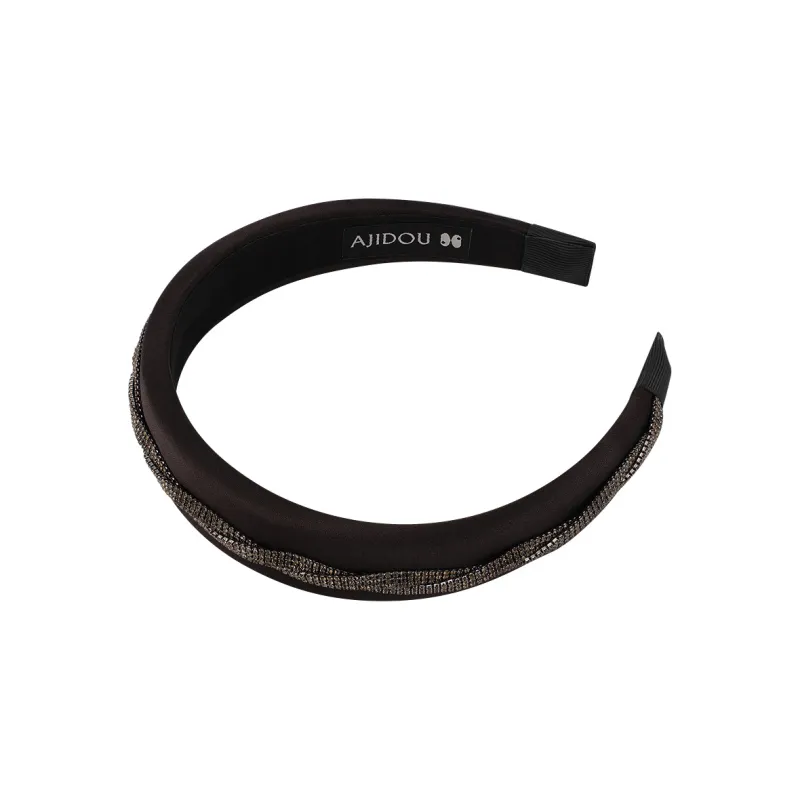 AJIDOU Soft Fabric Elegant Wide Headband Women's-1