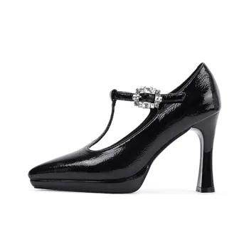 Ainer-cat Chunky Heel High Heels 10cm Women's
