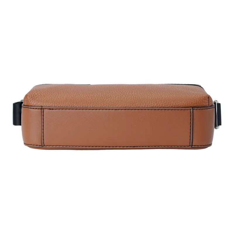 MICHAEL KORS Artificial Leather With Cow Leather Camera Bag, Shoulder Bag, Crossbody Bag Men's Leather Brown-6