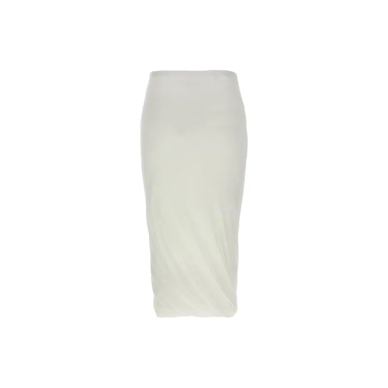 JIL SANDER Crepe Double Layer Midi Skirt-1