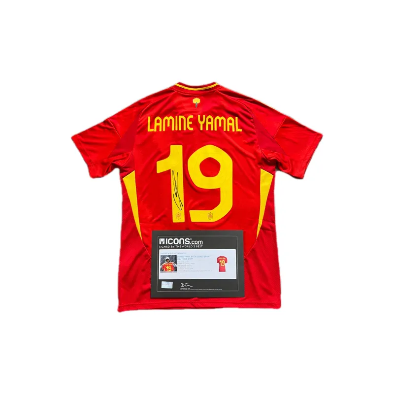 ICONS.com Yamal Football Fan Supplies Includes Certification Certificate Not Framed Unisex-0