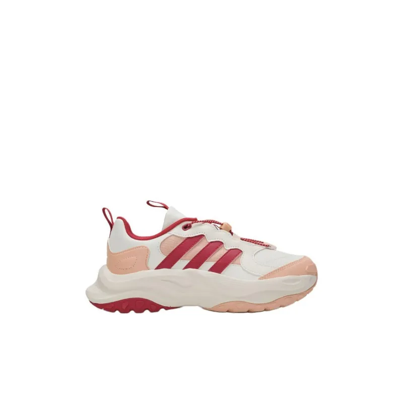 Adidas Anti Slip Wear Resistant Low Top Kids Lifestyle Shoes White/Pink Kids'-1