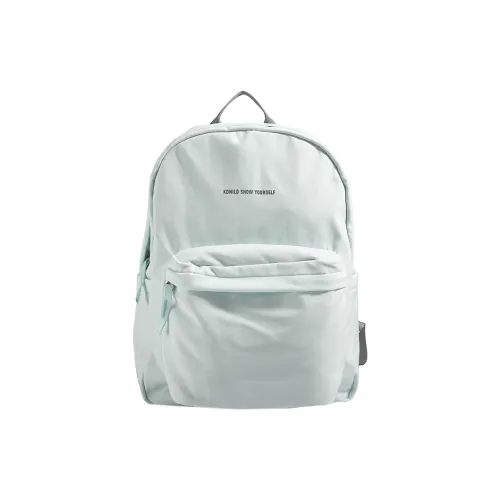 GOBLIN SHARKS 1759 Fabric Backpack Unisex Ecru/Black/Green