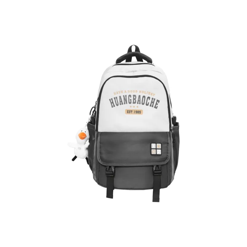 MOK Nylon Backpack Regular Unisex Light Gray/Dark Gray/Black/Red/Khaki-0