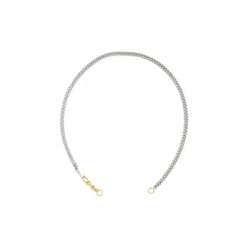Marla Aaron Yellow Gold Love Heavy Curb Chain Necklace