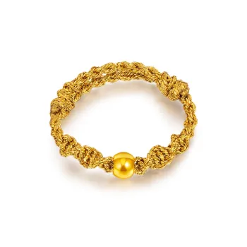 POTTICY Braided String Rings Unisex