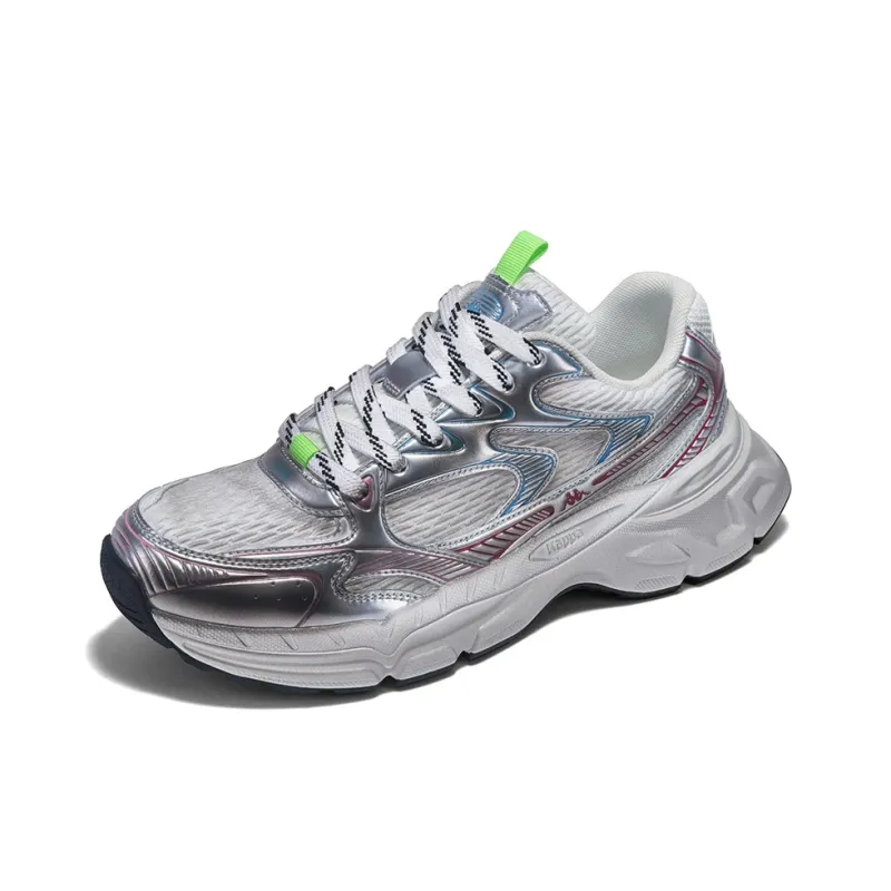 Kappa Cushioning Breathable Low Top Chunky Sneakers Unisex Cool Gray New Year Red-3