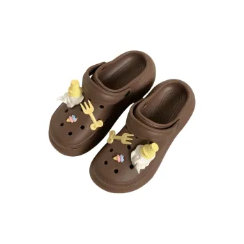 SHIGUDE Slippers Women's, Brown