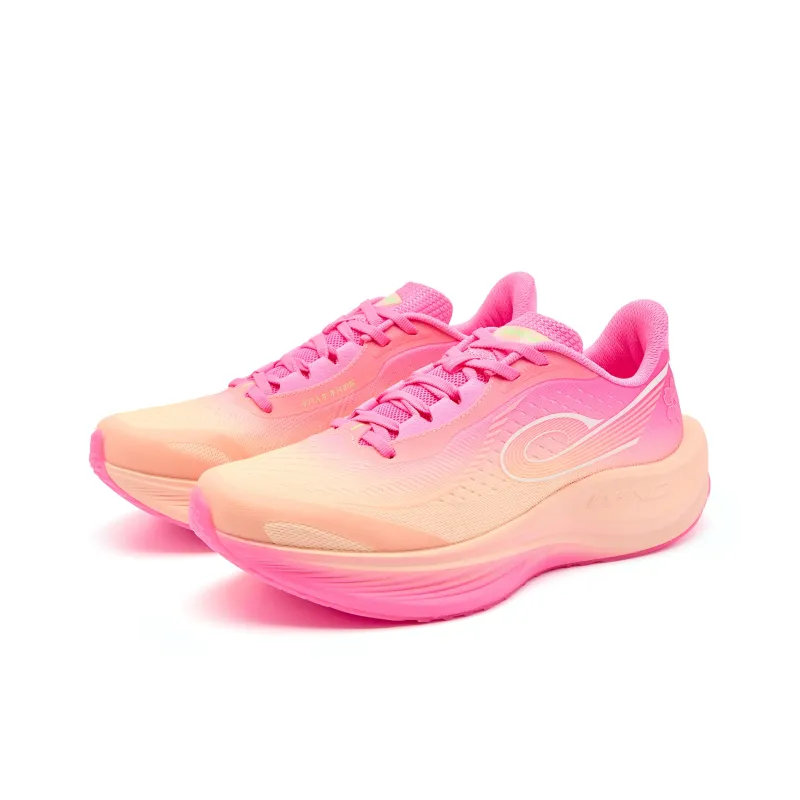 QIAODAN Strong Wind 3TR Cushioning Anti-Slip And Wear-Resistant Low-Top Running Shoes Men's Pink-1