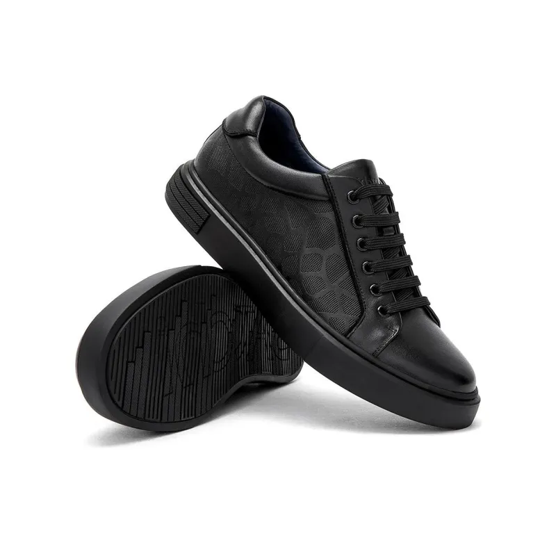 Satchi Low Top Skateboard Shoes Men's Black-2