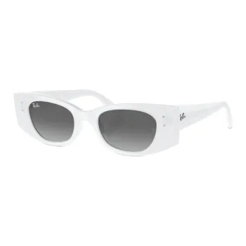 RayBan Injection Irregular Shape Sunglasses Unisex White