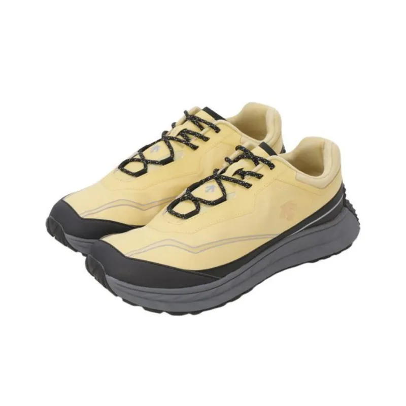 DESCENTE Anti Slip Wear Resistant Low Top Casual Shoes Unisex Yellow Black-1