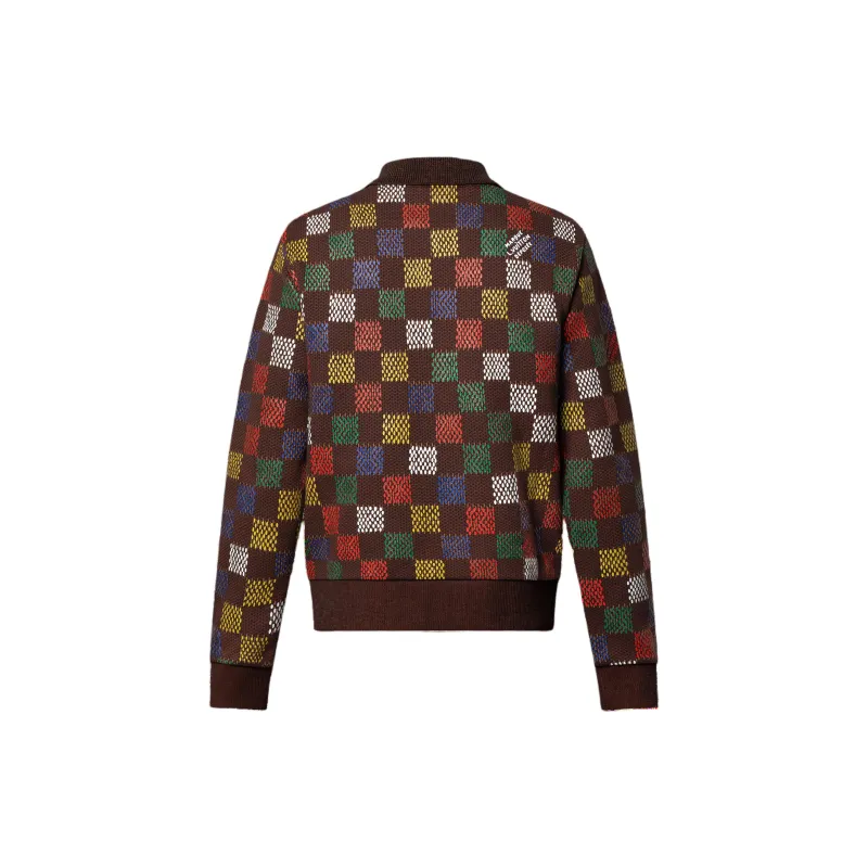 LOUIS VUITTON Jacquard Damier Cotton Jersey Blouson-1