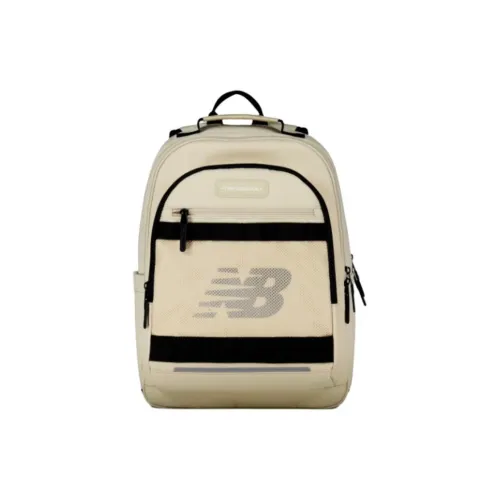 New Balance Fabric Backpack Medium Size Unisex Beige