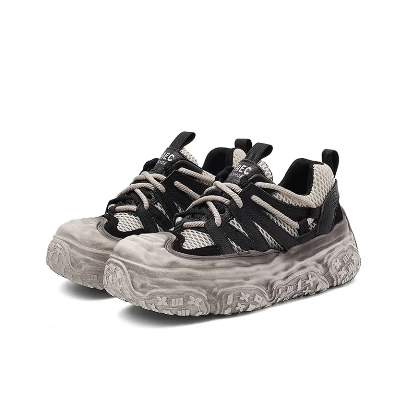 BURGELY Wear-Resistant Low-Top Chunky Sneakers Women's-7