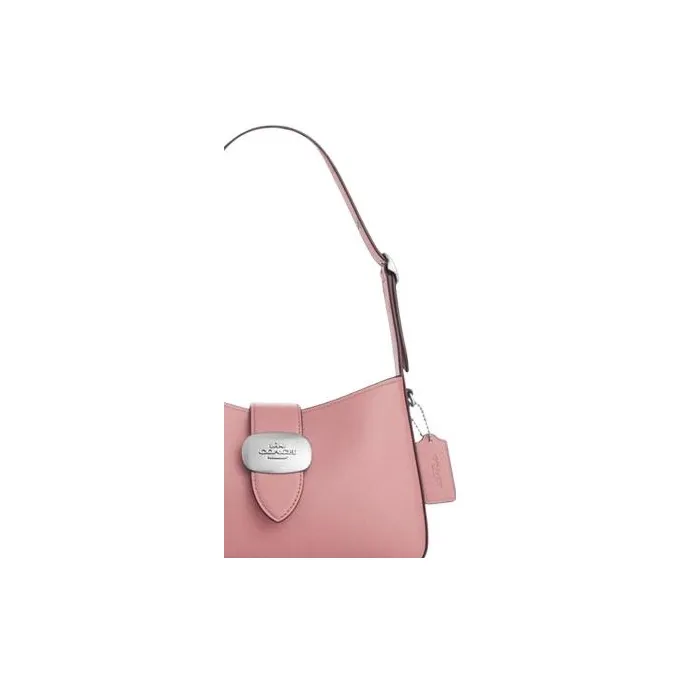 COACH Eliza Calfskin Shoulder Bag, Handbag, Shoulder Bag Medium Size Women's Pink-3