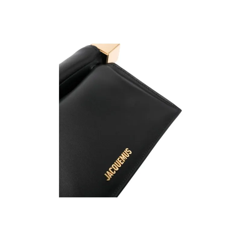 Jacquemus La Pochette Rond Carré Logo Plaque Clutch Bag-3