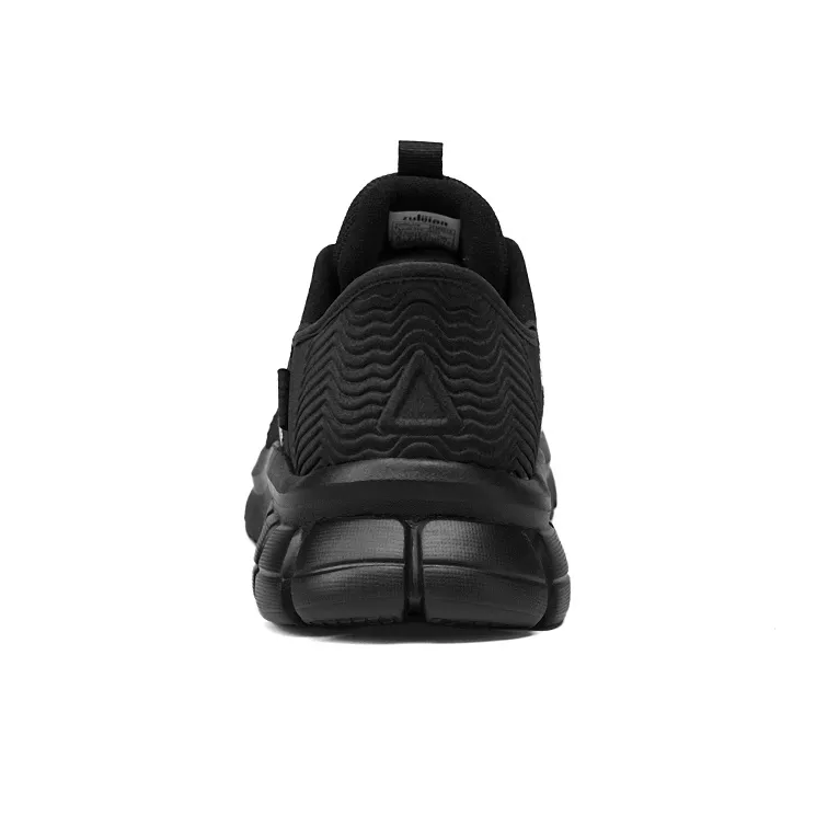 ZULIZ Cushioning Anti Slip Wear Resistant Coverage Support Balance Lightweight Low Top Casual Shoes Men's Black-4
