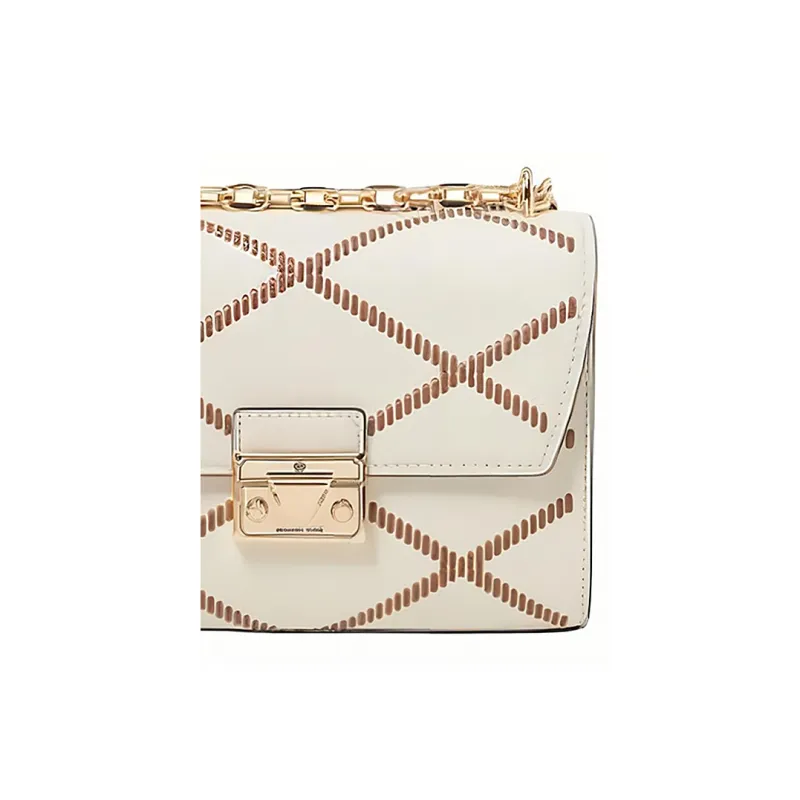 MICHAEL KORS PU Crossbody Bag, Shoulder Bag Medium Size Women's White-3