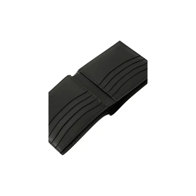BERLUTI Calfskin Wallet Men's Charcoal Black-3