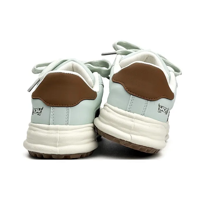 Mengsai Coverage Cushioning Low Top Skateboard Shoes Women's Lake Green-3