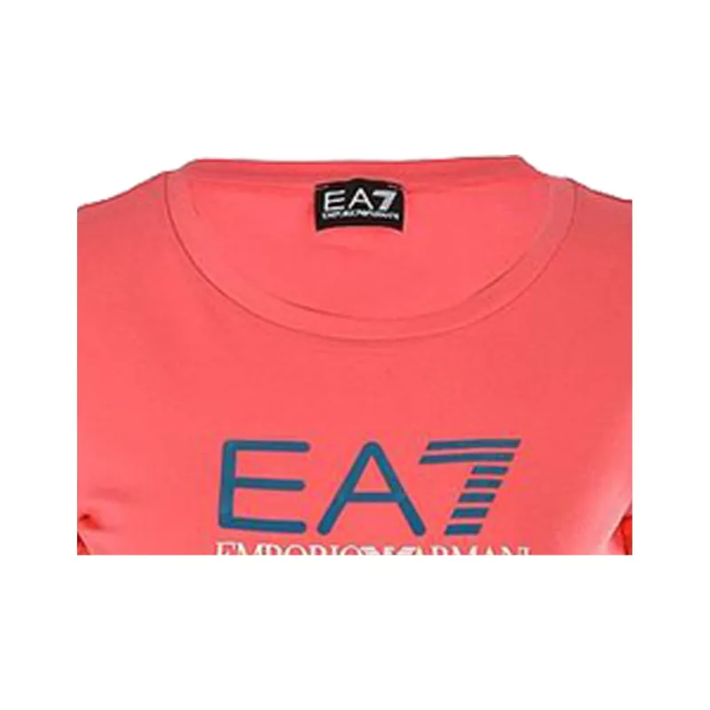 EMPORIO ARMANI EA7 T Shirts Women's Rouge Red-3