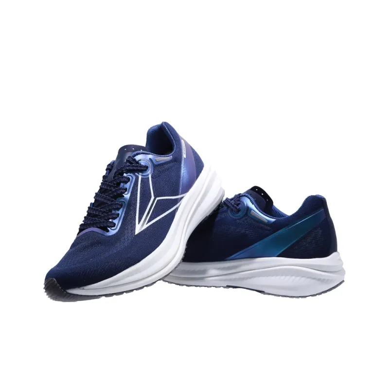SUPAOSIKE Cushioning, Abrasion Resistant, Slip Resistant Low Top Carbon Plate Casual Running Shoes Unisex White Blue-4