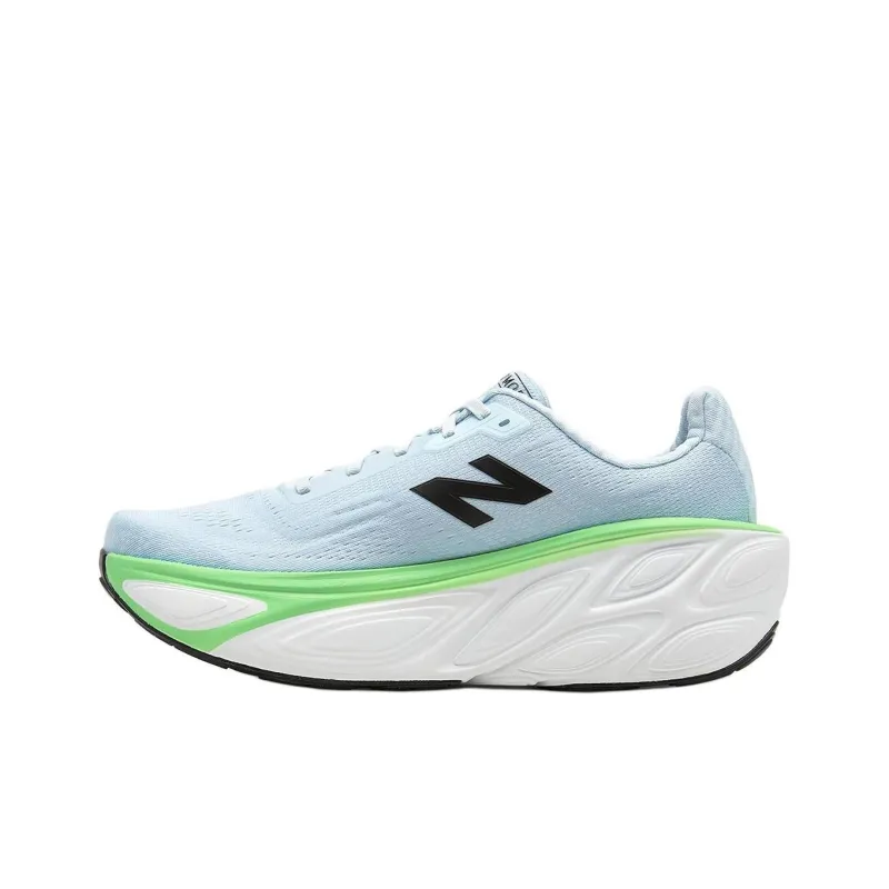 New Balance Fresh Foam X More V5 Shock Absorbers With Slip Resistant Features Low Top Running Shoes Men's Blue D Width-1
