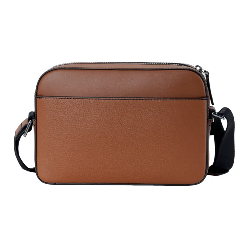 MICHAEL KORS Artificial Leather With Cow Leather Camera Bag, Shoulder Bag, Crossbody Bag Men's Leather Brown-4