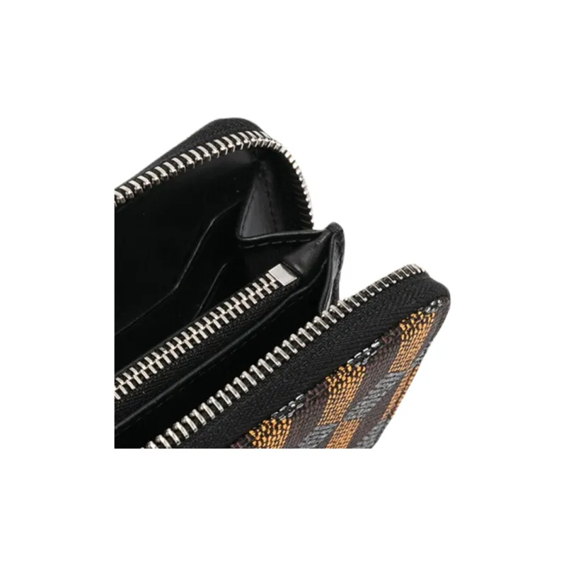 AU DEPART Calfskin Wallet Women's Brown & Multicolor-4