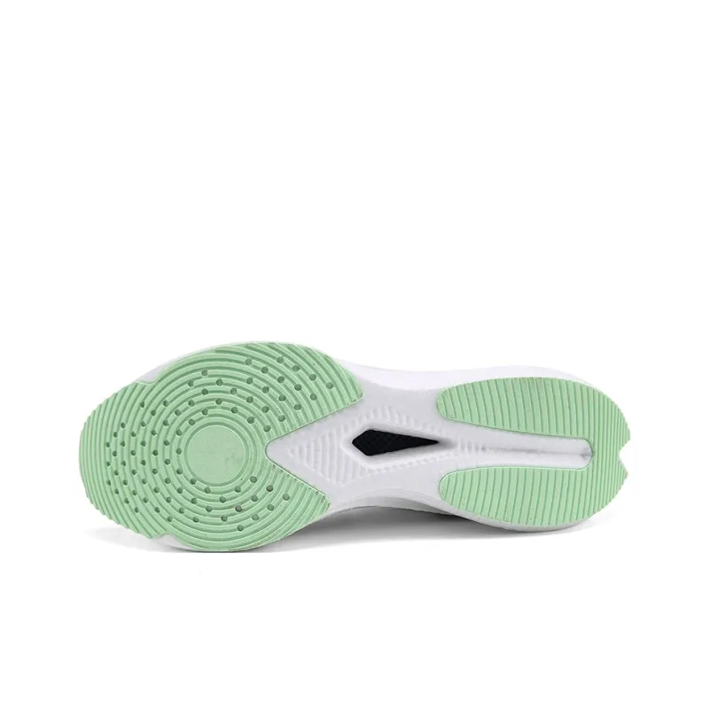 Qing Pao Cushioned Slip-Resistant Abrasion-Resistant Low-Top Popcorn Casual Running Shoes Men's Pink Green Mismatched-5