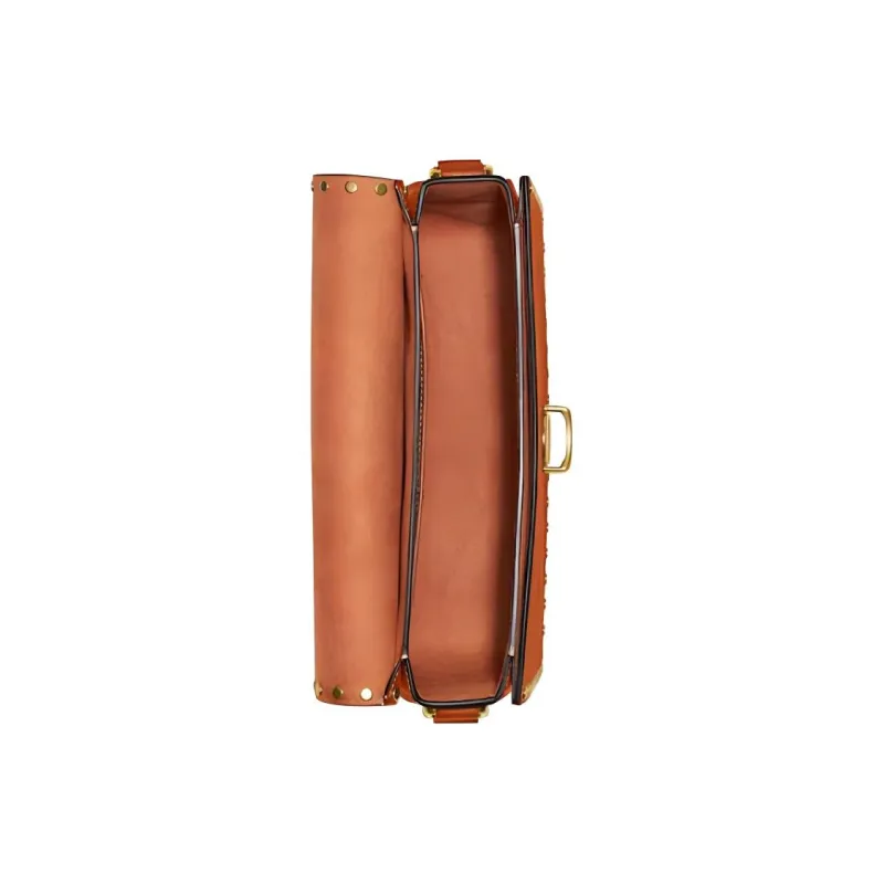 COACH Studio Tanned Leather Crossbody Bag Shoulder Bag Medium Size Women's Canyon Red-2
