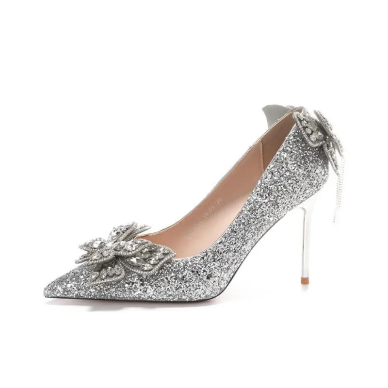 Than Than Me Slim Heel High Heels Women's-4