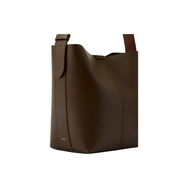 SOEUR Cow Leather Shoulder Bag Mini Women's Mole Color-3