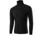 Turtleneck Unlined Clothing (Black) 100% cotton Antibacterial/Foldable Collar