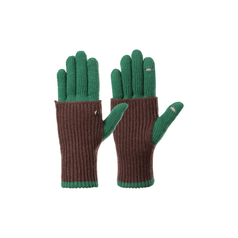 NANJIREN Knitted Fabric Knit Gloves Women's-9