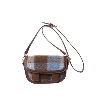 LUVISTRUE Woolen Shoulder Bag Crossbody Bag Regular Women's Blue Red/Green